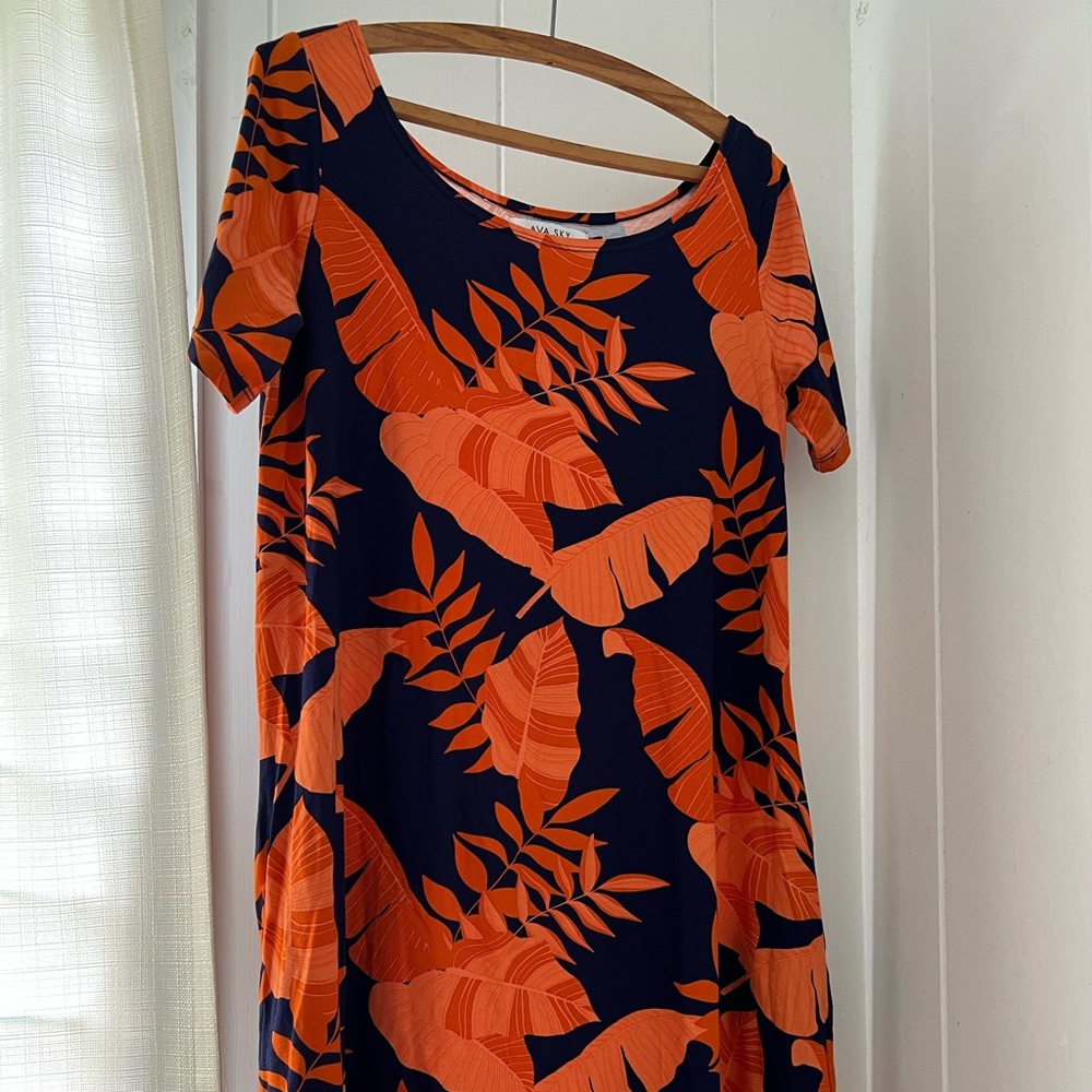 Ava sky dress